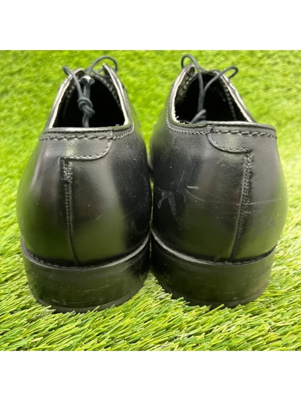 Florsheim Mens Size 8.5 3E Black Casual Leather Split Toe Oxford Dress Shoes